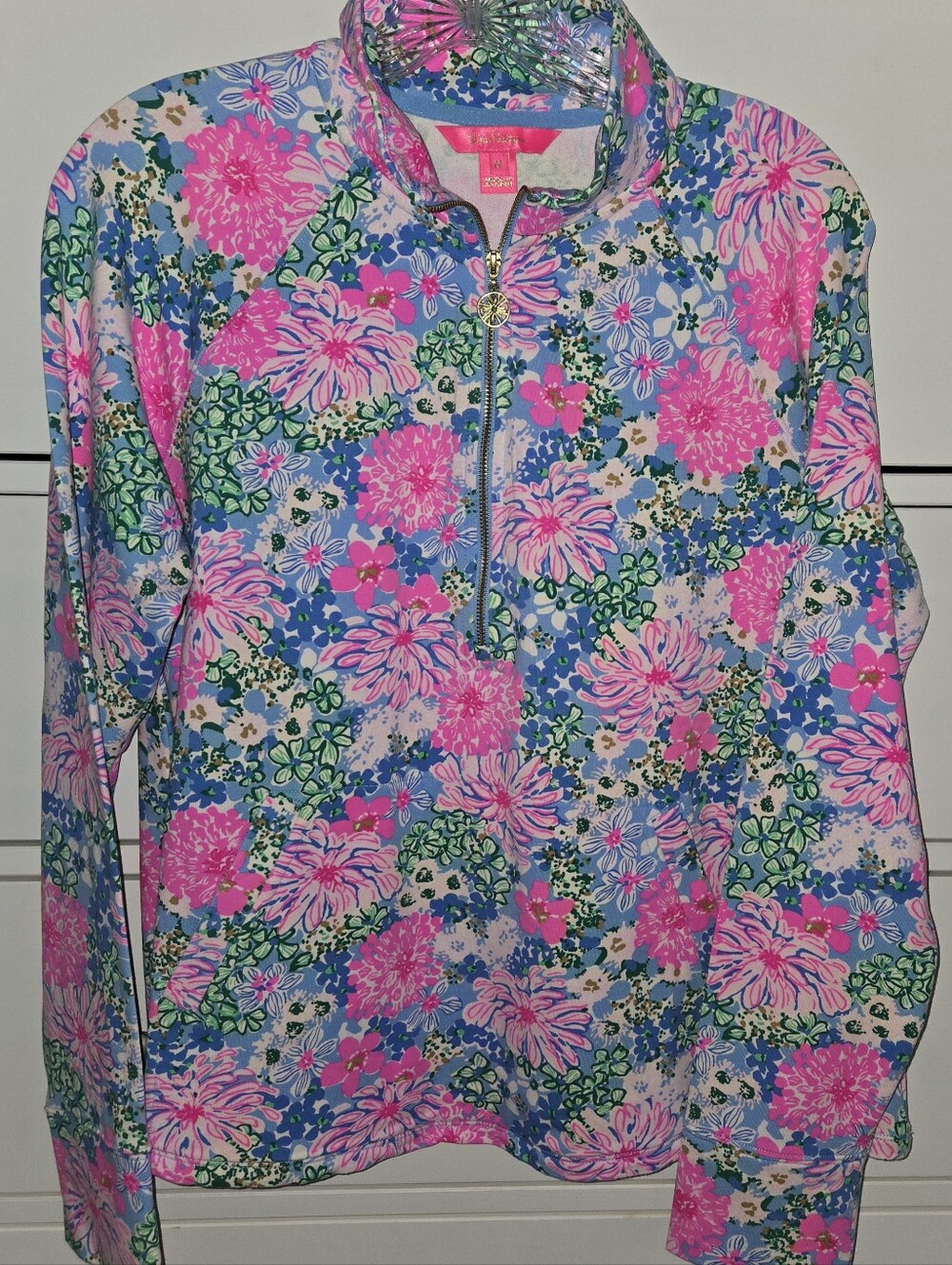 Lilly Pulitzer half zip Popover